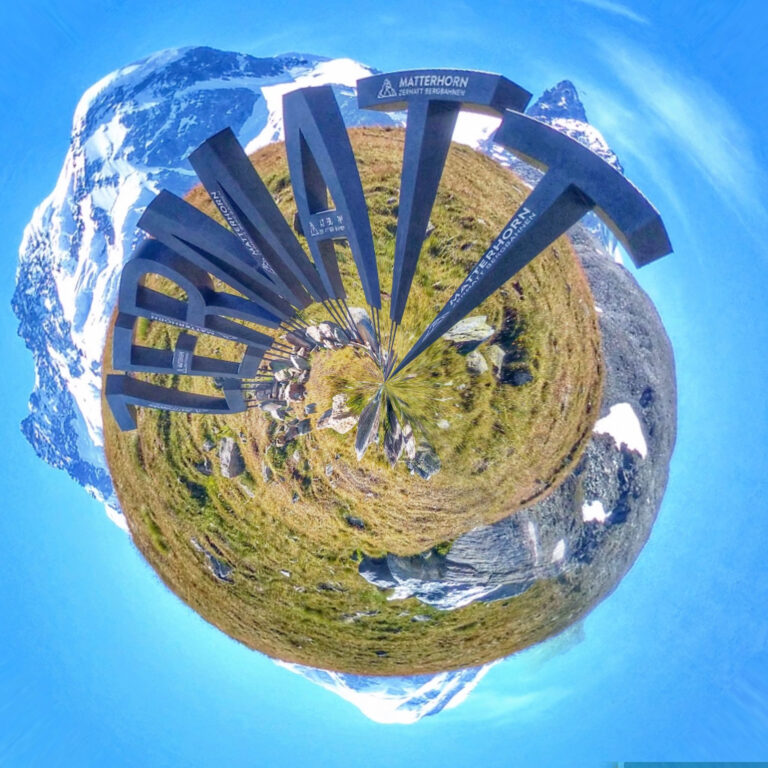 Tiny Planet Zermatt (Invisible Cow)